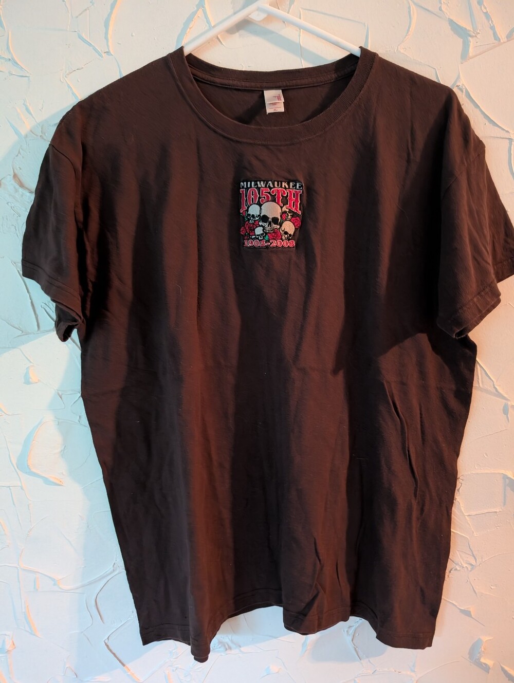Milwaukee 105th Anniversary Biker Graphic Tee with Skulls Size XL